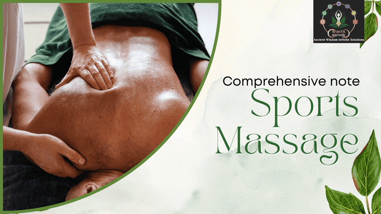 Comprehensive note Sports massage.